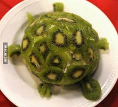 For Everyone Who Wonders How A Kiwi Turtle Cake Looks Like Turtle Cake Food Shapes Food Crafts