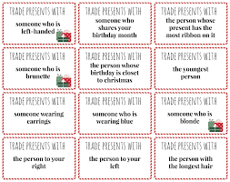 White Elephant Gifts Round 2 And Some Game Ideas With Free Printables Christmas Gift Games Christmas Gift Exchange Games Christmas Gift Exchange