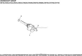 Kohler Ch18 62567 Exmark Mfg 18 Hp 13 4 Kw Parts Diagram For Crankshaft Group 1 24 28 Ch18 750
