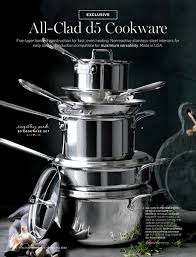 Williams Sonoma May 2017 Catalog All Clad D5 Stainless Steel Essential Pan 4 Qt
