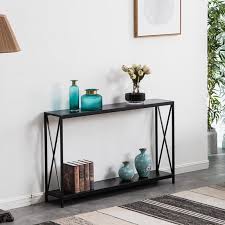 Top rated black console table at a great price. Zimtown Console Table Sofa Table Metal Frame Easy Assembly For Entryway Living Room Black Walmart Com Walmart Com