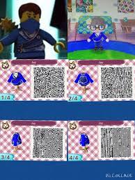 Animal Crossing New Leaf Qr Code Of Jay S Suit From Ninjago Rebooted By Olivia C Animal Crossing Qr Animal Crossing Designs Animal Crossing Qr Codes Clothes