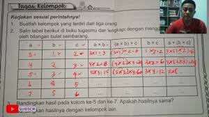 Check spelling or type a new query. Salin Tabel Berikut Di Buku Tugas Dan Lengkapi A B C Oleh Bilangan Bulat Sembarang Youtube