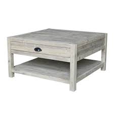 The alden large rectangular coffee table gray wood in color, provokes an easy elegance of neutral hues and intriguing textures fused with a modern silhouette. Modern Rustic Square Coffee Table Gray Wash International Concepts Buy Online In Guam At Guam Desertcart Com Productid 123226952