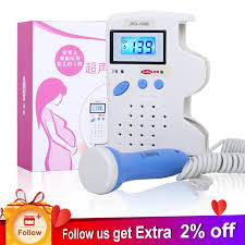 Cofoe Fetal Doppler Portable Baby Heart Rate Monitor No Radiation Stethoscope Ultrasonic Diagnostic Devic Baby Heart Rate Monitor Fetal Doppler Baby Heart Rate