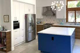 Twilight Blue High Gloss Slab The Cabinet Face Kitchen Cabinets Fronts Custom Kitchen Cabinets Cabinet Faces
