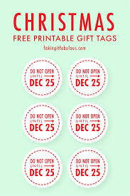 Do Not Open Until December 25 Gift Tags – FAKING IT FABULOUS