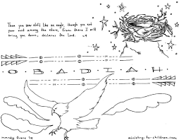 Lesson a bride for isaac for isaac and rebekah coloring pages. Obadiah Bible Coloring Page Ministry To Children