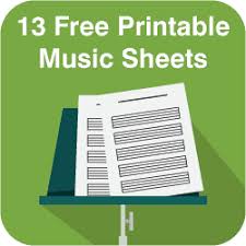 13 Blank Music Sheets Printable Templates Stars Catz
