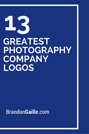 13 Greatest Photography Company Logos Of All Time Photography Names Business Photography Studio Names Photography Names