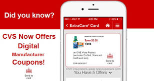 Plus you'll be able to carry your cvs coupons around in the smartphone, and also get some tasty extras, such as extrabucks, simply for staying. Did You Know Cvs Now Offers Digital Manufacturer Coupons