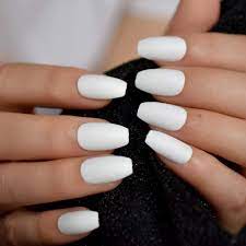 How to get attention (40 photos) 7. Amazon Com Acrylic Nails Tips Short Coffin White 500pcs Ballerina Artificial False Nail Tip Full Cover 10 Sizes With Box For Art Salons Home Diy By Beuniar Beauty