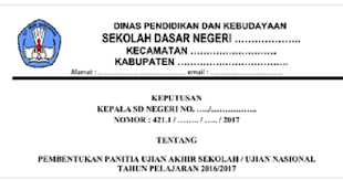 Ujian sekolah ini juga menjadi persyaratan mutlak untuk kelulusan setiap pelajar. Contoh Sk Panitia Penyelenggaran Ujian Sekolah Us M Sd Tahun 2020 Jayaoprator