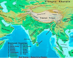 The changing map of India from 1 AD to ...