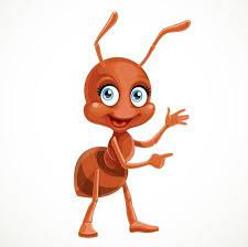 Cute Cartoon Ant Tells Something Isolated On A White Background Cute Cartoon Cartoon Girl Images Cute Drawings