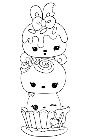Cute dessert kawaii food coloring pages. Aesthetics Cools Cute Dessert Kawaii Food Coloring Pages