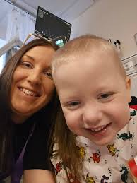 It's Heart Cath day. 🫀 Noah just got taken back to the Cath Lab. It will  be a 2-3 hour long procedure unless they need to do some additional work  such as