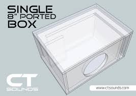 Single 8 Inch Ported Subwoofer Box Design Subwoofer Box Design Subwoofer Box Box Design