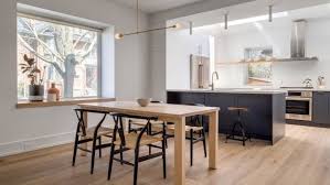 Comes with gray granite countertop and subway backsplash tile. Modern Hilton House With Open Interiors And Skylights Digsdigs