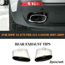 Shows the popularity of the account obtained from the. Auto Hinten Auspuff Tip Muffler Rohr Ende Fur Bmw X5 E70 Pre Facelift Nicht Cabrio 2007 2009 Edelstahl Endschalldampfer Auspuff Tipps End Tips End Pipe Aliexpress