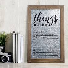 Check spelling or type a new query. Rustic Galvanized Metal To Do List Wall Mount Whiteboard Walmart Com Walmart Com