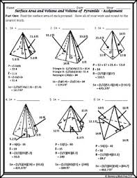Surface area refers to the sum of the areas of all the solid figure's faces. Surface Area Volume Unit 11 Surface Area And Volume Of Pyramids Notes Hmwk