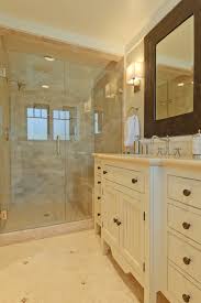 Elegant tile and stone offers many travertine tile options for any interior home improvement. Travertine Subway Tile Transitional Bathroom Sherwin Williams Accessible Beige Regan Baker Design