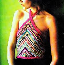 It can be a great way to use up scrap yarn and transform it into an heirloom. Instant Download Pdf Vintage Crochet Pattern Granny Squares Halter Sun Top Retro In 2021 Crochet Dress Pattern Crochet Halter Top Pattern Crochet Top Pattern