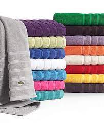 Been using these lacoste towels since 2011. Lacoste Bath Towels Croc Solid 30 X 54 Bath Towel Bath Towels Bed Bath Macy S 14 99 Towel Collection Bath Towels Boy Bath