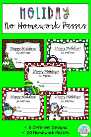 Holiday Homework Passes Homework Pass Holiday Homework Homework