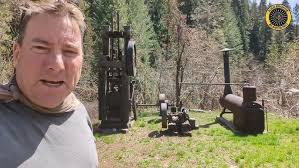 WALKER MINE -STAMP MILL AND OPEN MINE SHAFT-