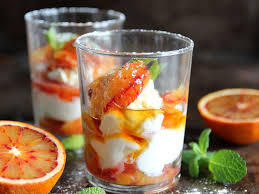 Salade D Oranges Sanguines Au Mascarpone Recettes Recette Salade Orange Recette Orange Aliments Oranges