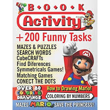 For boys and girls, kids and adults, teenagers and toddlers, preschoolers and older kids at school. Buy Activity Book Super Mario Over 200 Funny Activities A Coloring Book Of All Super Mario Bross Characters Princess And Friends Find The Super Mario And Friends Activity Books Paperback