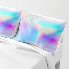 Iridescence Pillow Sham Iridescent Decor Iridescent Rose Gold Room Decor