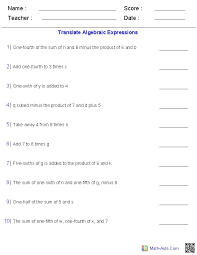 Expressions are important concepts of algebra. Pin On Math