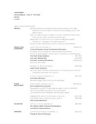 audio video technician resume free