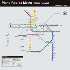 Fast, reliable way to reach old town from cruz del sur station (estacion la cultura) in case you are picking up bus tickets and you want visit lima center. Plano De Red Tu Viaje Metro De Santiago
