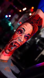 Color cartoonish realistic vampire portrait tattoo tattoo artist Enzoink  #tattooartist #vampiretattoo #portraittattoo #besttattoos #tatuaje  #tatuador #tattoosformen #tattooideas #foryou