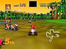 Wide curves and gentle banks mark the mushroom cup tracks. Mario Kart 64 Wikipedia