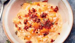 Recette Risotto Au Potiron Et Au Lard Picard Recette Recette Risotto Recette Idee Recette