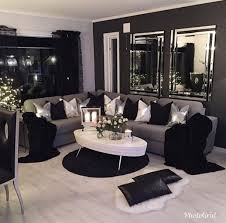 Living room ideas for black furniture. Perfect Complete Black Living Room Decor Living Room Decor Apartment Silver Living Room