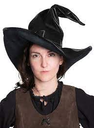 A witch hat is a style of hat worn by witches in popular culture depictions, characterized by a conical crown and a wide brim. Witch Hat Wicca Maskworld Com