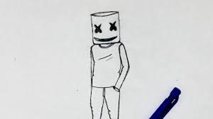 Learning videos for children of all ages. Simple Marshmello Pencil Drawing Tutorial Life Live Marshmello Drawing Marshmello Youtube