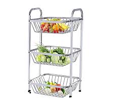 Build a 3 level vegetable rack for kitchen to stack potatoes, onions, lemons, garlic, and other vegetables and fruits. Onion Potato Rack Vegetable Rack Kitchen Rack Storage Rack 3 Layer Stainless Steel Buy Online At Best Prices In Pakistan Daraz Pk