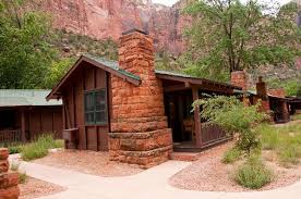 Usa Utah Zion National Park The Lodge Only Lodging In Park And Its Historic Cabins Stone Cabin National Parks Cabin