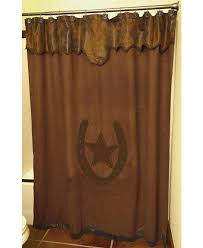 Star Horseshoe Shower Curtain Western Bathroom Decor Primitive Bathrooms Western Home Decor