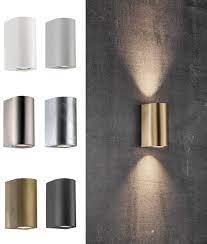 Indoor wall lights are a very popular option for hallways and staircases although many place them strategically in living room, bathroom and bedroom. Back To Wall Up Down Wall Light For Gu10 Mains Lamps Exterior Or Interior Ip44