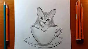 Qualche suggerimento con disegni di cavalli. Disegni Facile Come Disegnare Un Gattino Carino In Una Tazza Passo Dopo Passo Schizzo A Matita Youtube