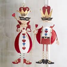 Pier 1 Imports Glitter King Queen Of Hearts Ornament Set 15 Liked On Polyvore Featuring Home Home Decor Heart Decorations Heart Ornament Heart Crafts