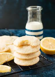 Topped with lemon frosting, they are unbeatable! Lemon Sugar Cookies Little Sweet Baker